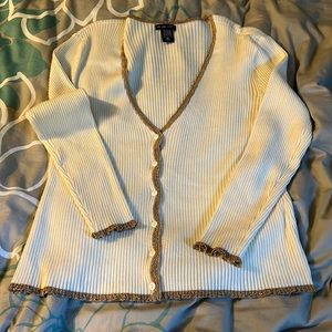 Cream and gold cardigan